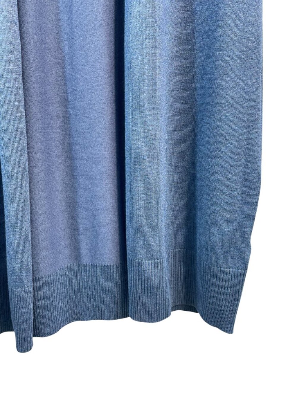 Vila Milano Blue Sleeveless Open Cardigan Vest XL Knit Duster - Picture 7 of 11